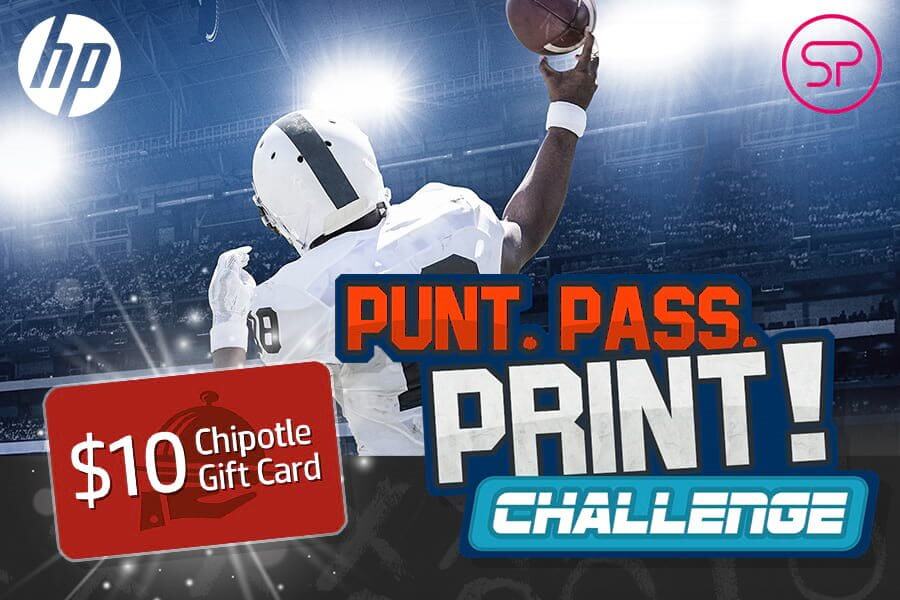 HP Punt. Pass. Print! Challenge