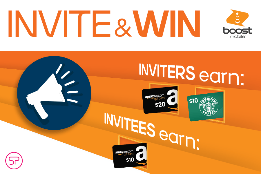 Invite and Win with Boost Mobile